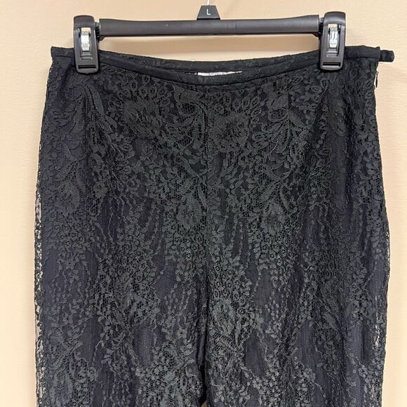 Kay Unger Black Lace Pants size 4 - Picture 3 of 7